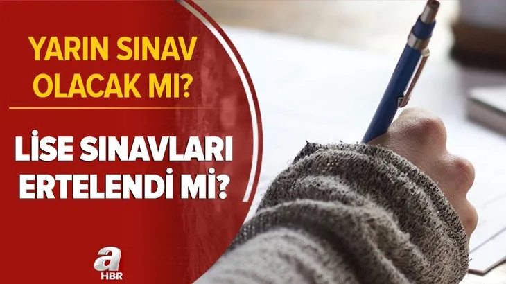 Son karar verildi! Lise sınavları ertelendi mi? 2021 1. dönem lise sınavları ne zaman, yüz yüze mi yapılacak?