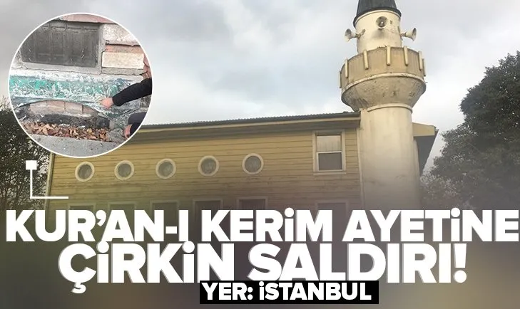 İstanbul’da Kur’an-ı Kerim ayeti ayaklar altına alındı