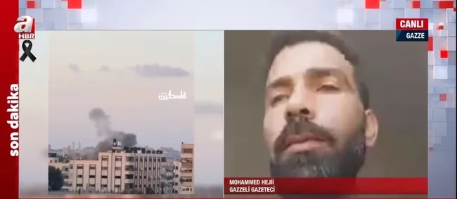 A Haber Gazze’den canlı yayında! Gazzeli gazeteci: Bu Hamas ile mücadele değil Filistinli varlığı ile mücadeledir