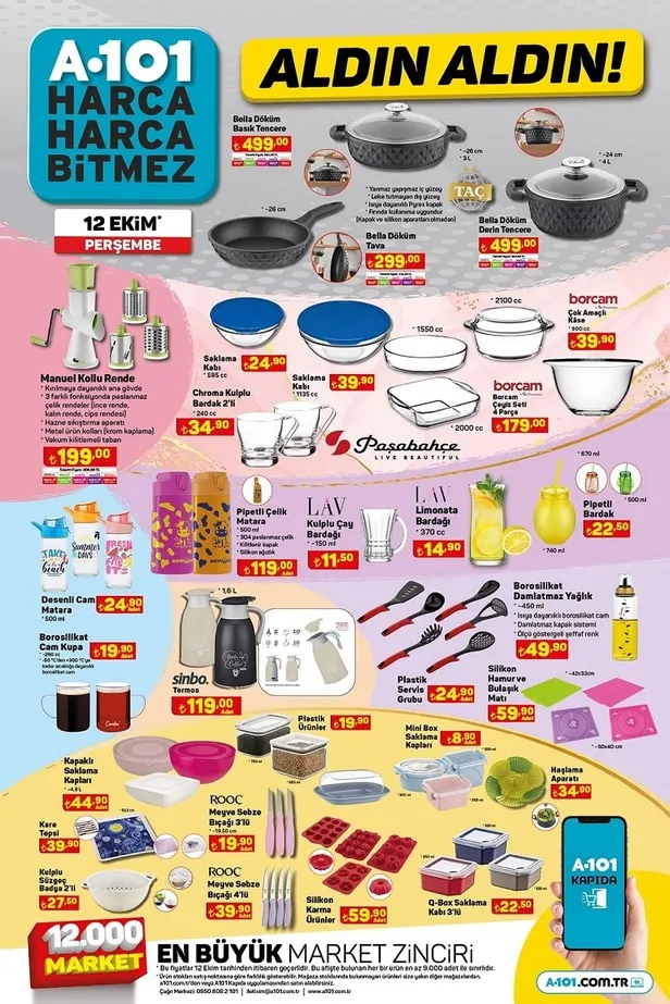 14 Ekim A101 aktüel ürünler kataloğu yayınlandı! 28 bin TL’ye benzinli Moped, 179 TL’ye 5L sıvı yağ 299 TL’ye Mop Kova seti, 22 TL’ye 2kg un satışa sunuluyor