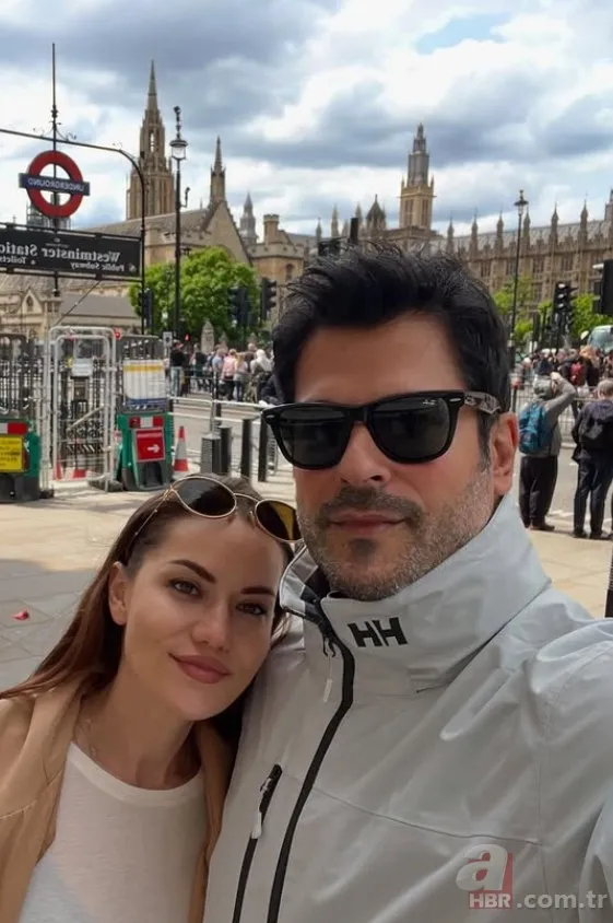 Yeni imajı dikkat çekti! Burak Özçivit'ten Londra'da aile pozları 4