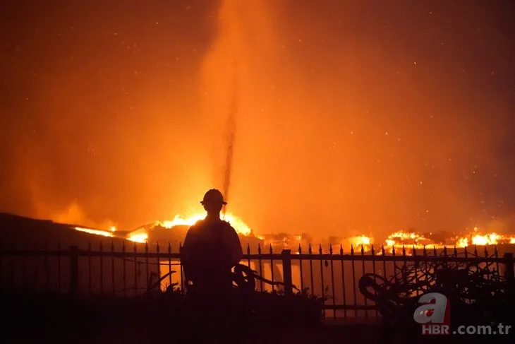 California’da yangın faciası! 80 hektarlık alana yayıldı 20 ev küle döndü