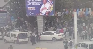 CHP’lilerin AK Parti otobüsüne saldırı anı