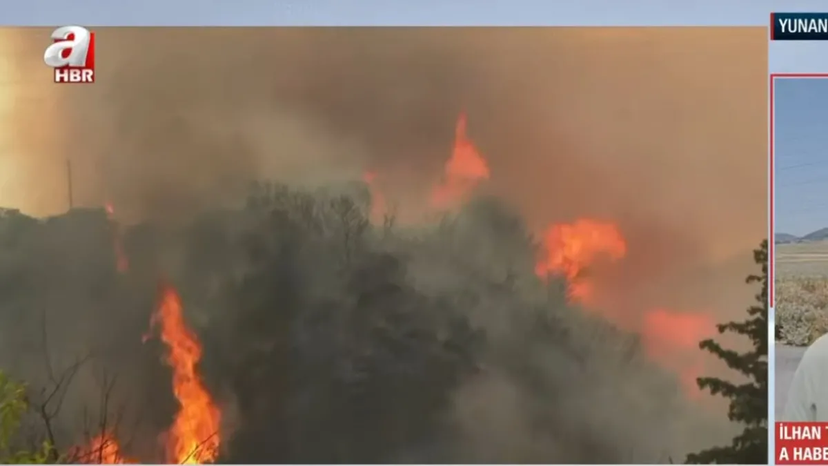 Yunanistan'da orman yangınları sürüyor