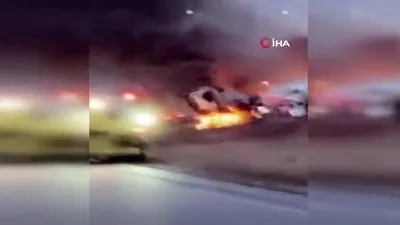 Zincirleme kaza: 40 araç birbirine girdi