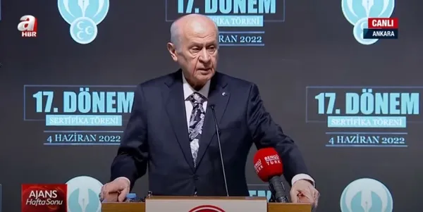 Son dakika | Devlet Bahçeli’den MHP Siyaset Okulu Sertifika töreninde önemli açıklamalar! Kılıçdaroğlu’na Demirtaş tepkisi
