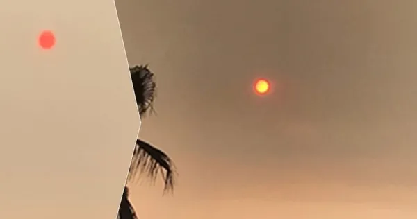 1628232766742.jpg İzmir'de gökyüzü tedirgin etti! Güneşi görenler endişeye kapıldı - 2