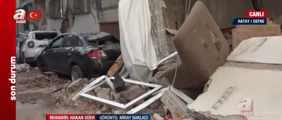 Korku filmini aratmayan görüntüler! Hatay Defne’de sokaklar enkaz yığını | A Haber görüntüledi 12