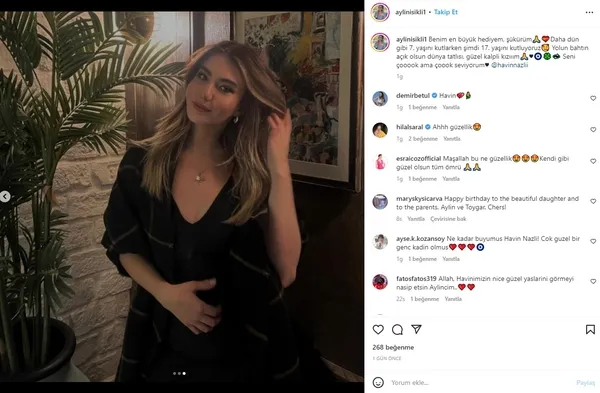 Toygar Işıklı’nın kızı Havin Nazlı 17 yaşına girdi! Işıklı çiftinden duygulandıran paylaşım