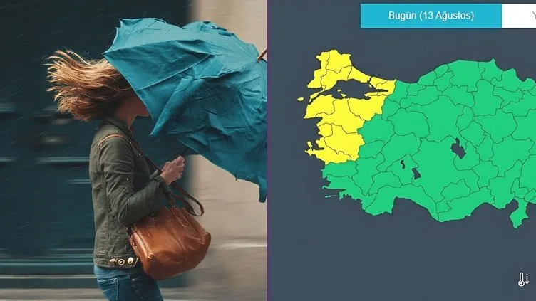 Gelbe Sturmwarnung für elf Provinzen, darunter Istanbul! Meteorologie: Windgeschwindigkeiten erreichen 80 km/h! Dächer könnten wegfliegen, Bäume umstürzen