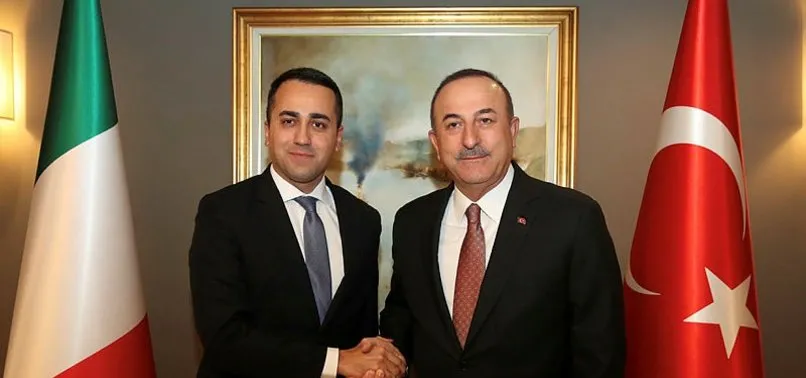 Bakan Mevlut Cavusoglu Italyan Mevkidasi Ile Gorustu A Haber Son Dakika Gundem Haberleri