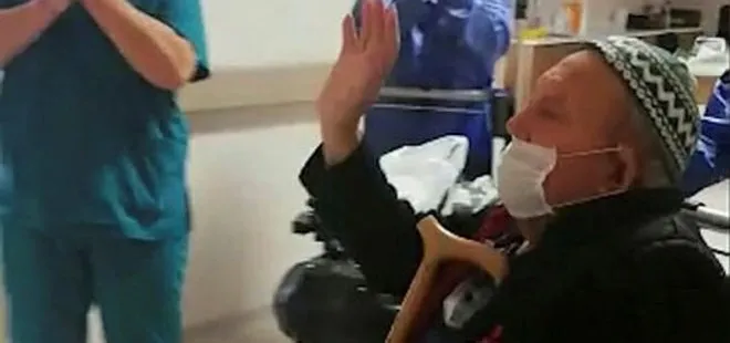 İzmir’de 84 yaşında koronavirüs yenen hasta, taburcu oldu