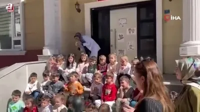 Çocuk gündüz bakımevinde yangın tatbikatı