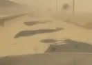 Kum fırtınası! Yollar kapandı…