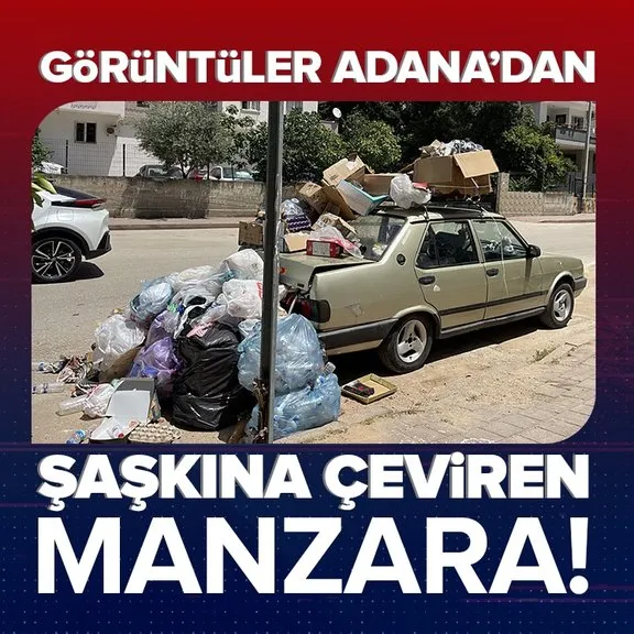 Adana’da görenleri hayrete düşüren araç! İnsanlar burunlarını tıkayarak geçiyor