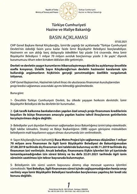 Son dakika: Hazine ve Maliye Bakanlığından Kemal Kılıçdaroğlu'nun iddialarına yanıt: Amacı devleti karalamak! - 3