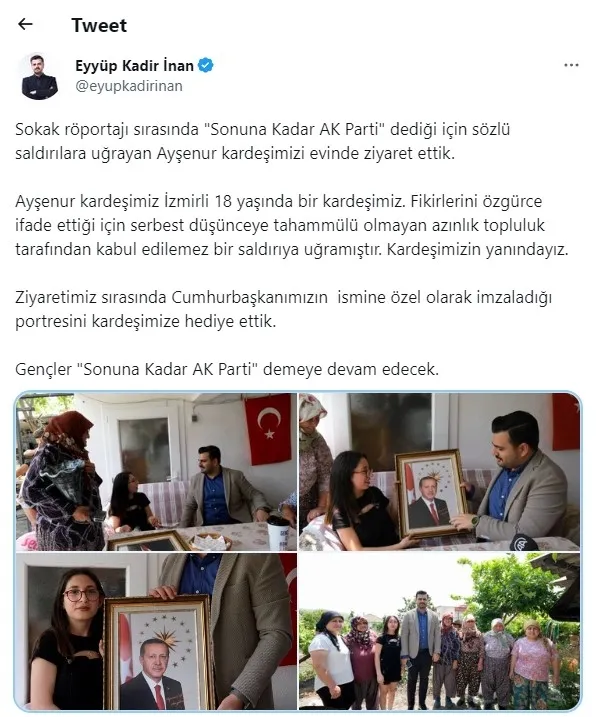 İzmir'de AK Parti seçmenine oy zorbalığı! Mağdur genç yalnız bırakılmadı! AK Parti'den anlamlı ziyaret - 3