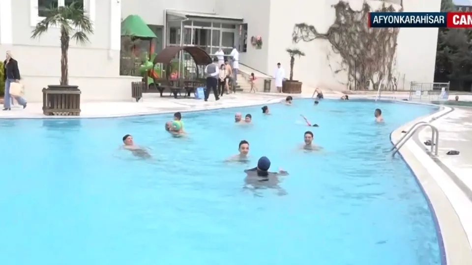 Bayramda termal tesislere yoğun ilgi!