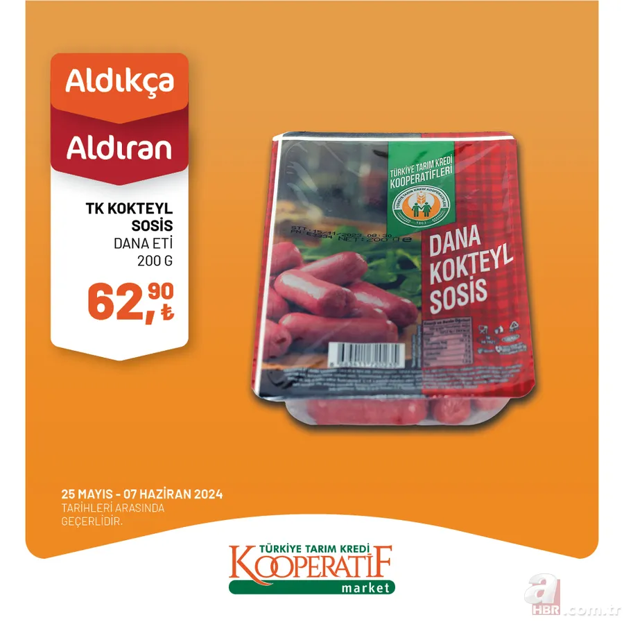 Tarım Kredi Market 1 Haziran indirim kataloğu yayınlandı! TK’da bu hafta 1KG Tarsüt Tereyağı 1KG 265,00 TL, 1 KG Tarsüt Tost Peyniri 175,00 TL, TK Süt 20,00 TL… 13