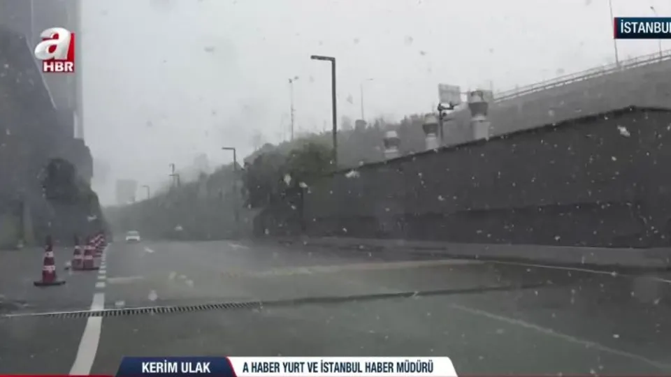 İstanbul’da beklenen kar başladı!