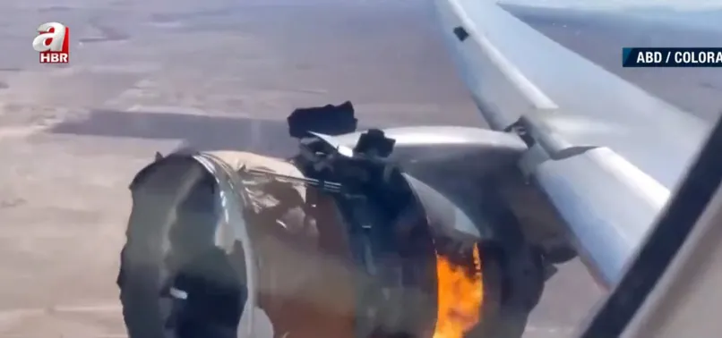 Yolcu uçağının motoru havada alev aldı! Facianın eşiğinden dönüldü