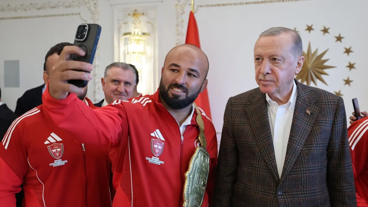 Başkan Erdoğan Yağlı Güreş Ligi Boy birincilerini kabul etti