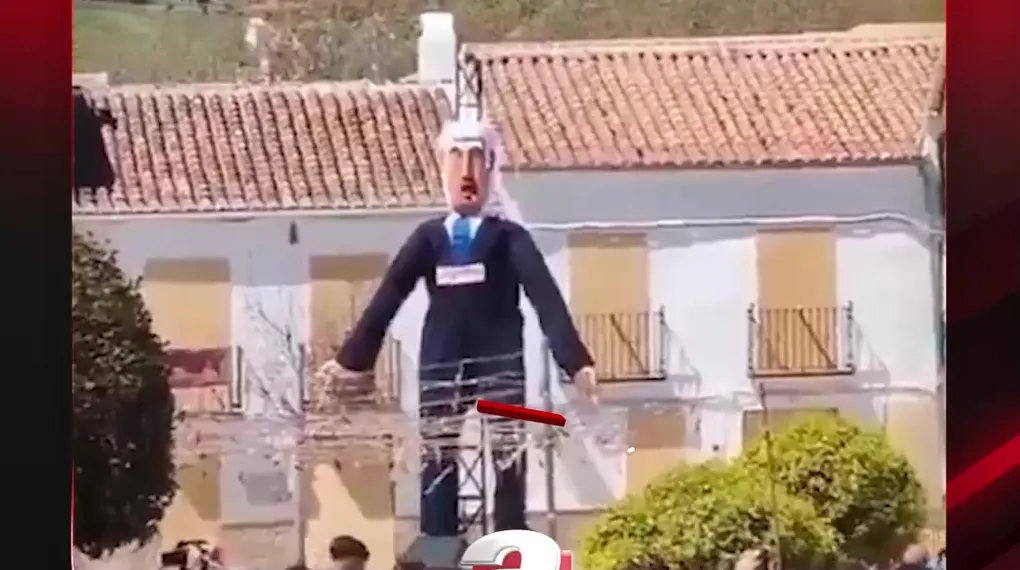 NETANYAHU'NUN MAKETİNİ HAVAYA UÇURDULAR