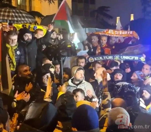 Zulme karşı tek yürek! Dört büyüklerin taraftar grupları Filistin için toplandı 4