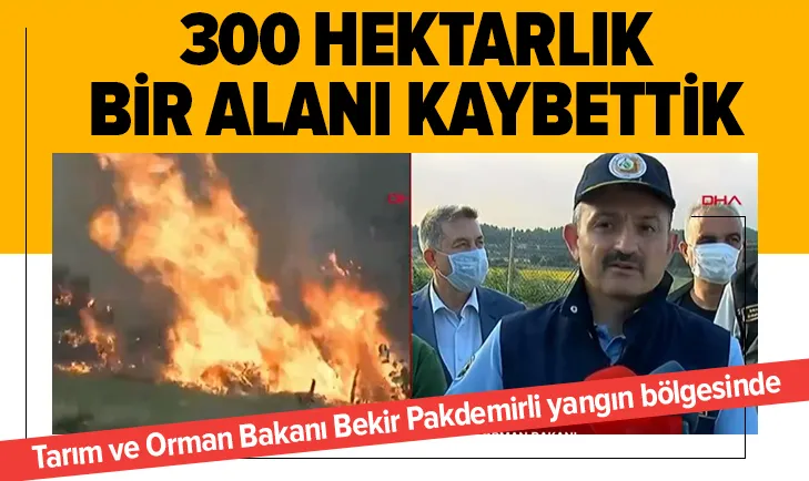 300 hektarlık alanı kaybettik