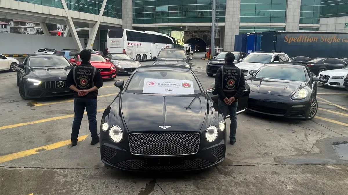 50 lüks araca el koyuldu! Piyasa değeri yaklaşık 540 milyon lira