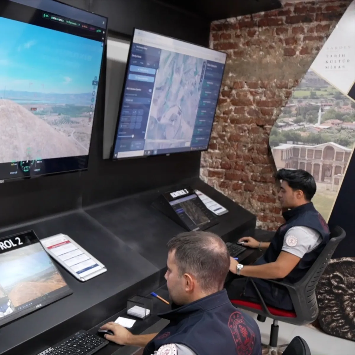 Sardes ve Bintepe artık gökyüzünden korunacak! Kültürel mirasa drone takibi