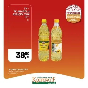 Tarım Kredi Market 30 Ekim indirim kataloğu! Kuru Soğan 5,90 TL, Salatalık 9,75 TL, Limon 10,90 TL, Yerli muz 28,90 TL, Mandalina 12,50 TL satışta…