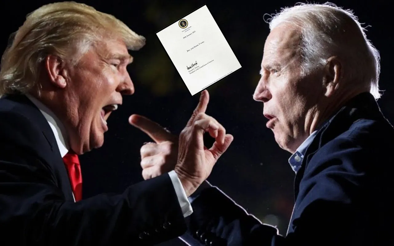 Dünyayı şoke eden iddia! Trump, Biden'a bıraktığı mektupta öyle bir şey yazdı ki...