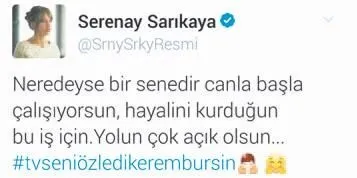 Serenay Sarıkaya'dan sevgilisi Kerem Bursin'e destek - 2