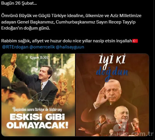 Davaya adanmış bir ömür! Başkan Erdoğan'a sosyal medyada doğum günü mesajı yağdı 11