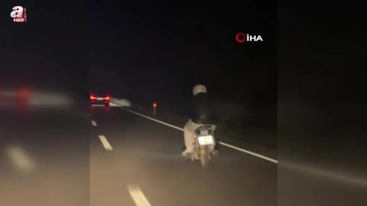 Bartın'da tehlikeli yolculuk kamerada