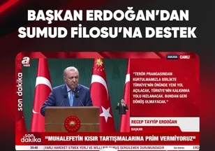 BAŞKAN ERDOĞAN'DAN SUMUD FİLOSU'NA DESTEK