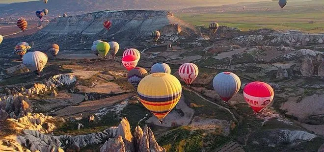 Kapadokya’da tüm zamanların rekoru kırıldı! Kuşbakışı seyir keyfi