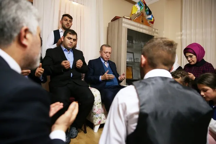 Cumhurbaşkanı Erdoğan, Eren Bülbül’ün ailesini ziyaret etti