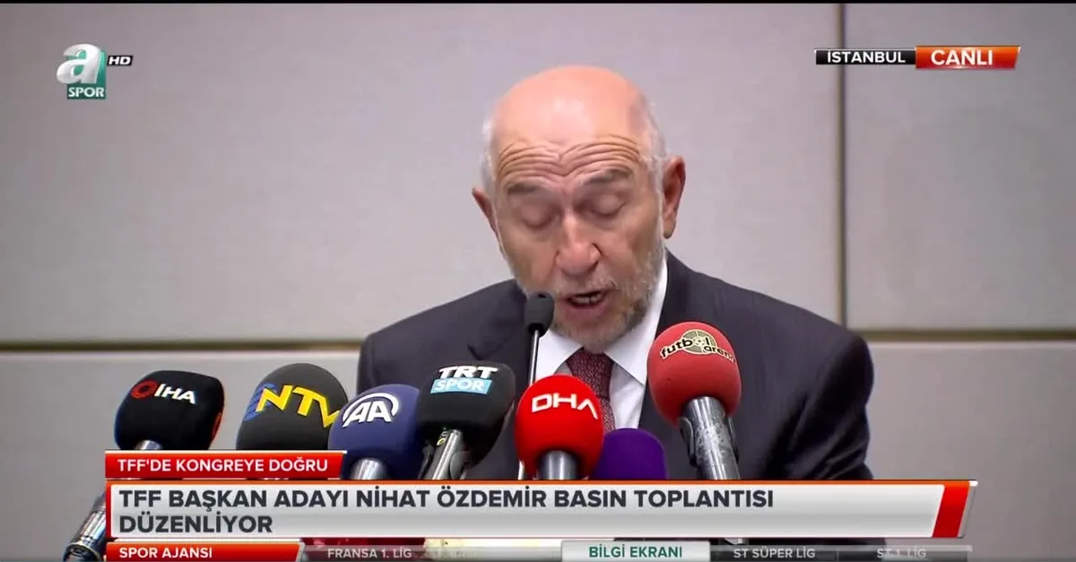 Nihat Özdemir: TFF Başkanlığı'na adayım