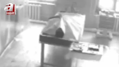 Morgda canlanan adam kamerada!