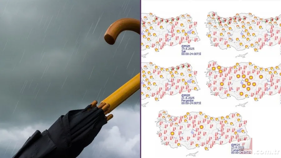 O saatler içinde sağanak yağış 15 ile vuracak! Meteoroloji gün gün paylaştı: Serinlik hafta sonunda bitecek! 40 derecelik sıcaklar... 1