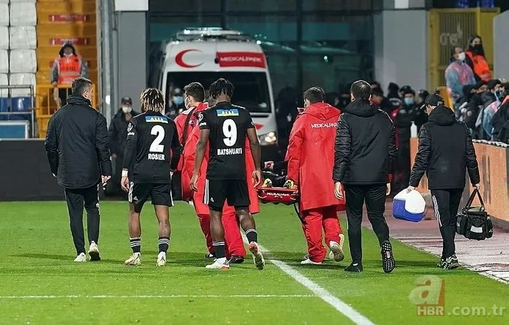 Beşiktaşlı futbolcu hastaneye kaldırıldı! Kasımpaşa maçında sedyeyle oyundan çıkmıştı