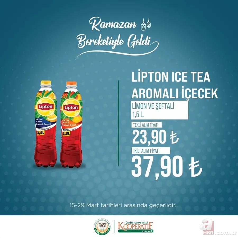 Tarım Kredi RAMAZAN Paketi 2023 | İndirimli özel fiyatlar başladı! Ayçiçek yağı, Güllaç, Tiryaki çay, Hurma, Pastırma... 8