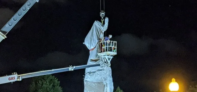 ABD’de protestoların ardından Kristof Kolomb’un 33 heykeli kaldırıldı
