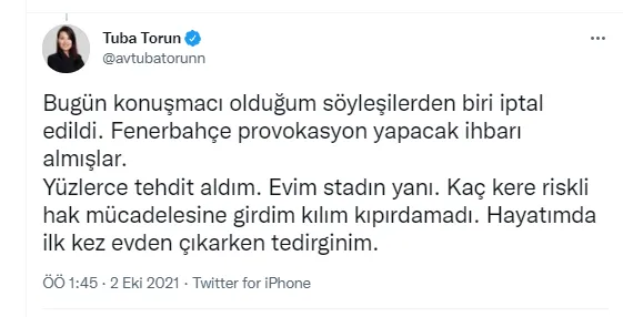 CHP ile Fenerbahçe arasında ipler gerildi! Tuba Torun özür diledi ama tepkiler dinmedi