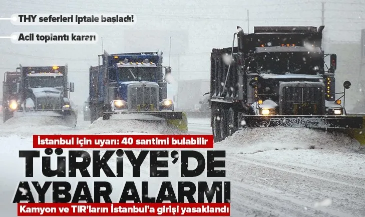 Türkiye’ye Sibirya’dan kar geliyor! Meteoroloji’den o illere uyarı üstüne uyarı! İstanbul’da acil toplantı