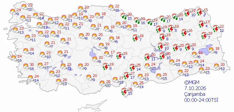 Ekim ayının ilk haftasında hava değişiyor! İşte gün gün yağış ve rüzgar beklenen bölgeler - 2