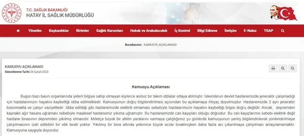 İYİ Partili Turhan Çömez’den provokasyon: ’İskenderun’da hastalar elektrik kesildiği için öldü’ iddiasına yalanlama