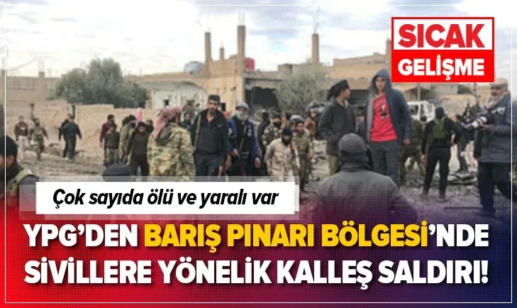 YPG’den Barış Pınarı Bölgesi’nde hain saldırı! Ölü ve yaralılar var